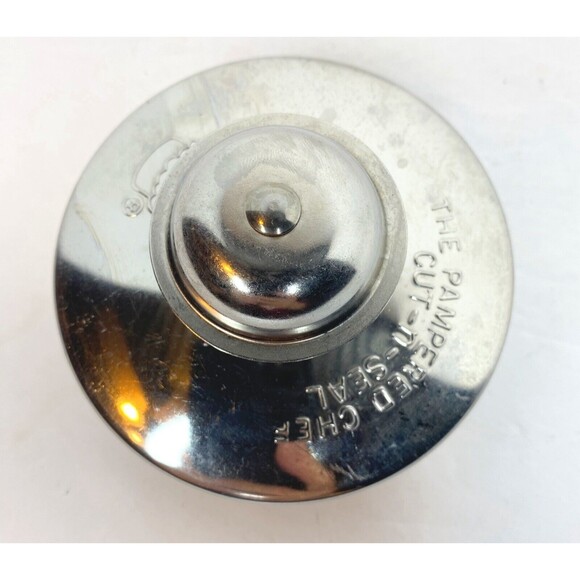 Pampered Chef Stainless Cut n Seal 3.5 Biscuit Pastry Cutter Crimper Tool Gadget - Picture 3 of 6